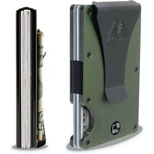 Minimalist Wallet for Men - Slim RFID Wallet, Scratch Resistant Easily Removable